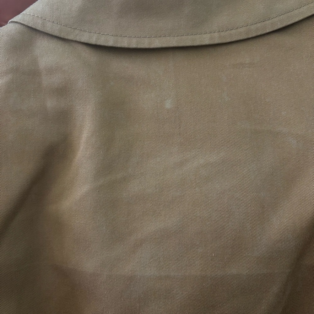 Dior Christian Dior Tan Khaki Vintage Cotton Wool Blend Trench Coat 40R Unisex - Picture 11 of 16